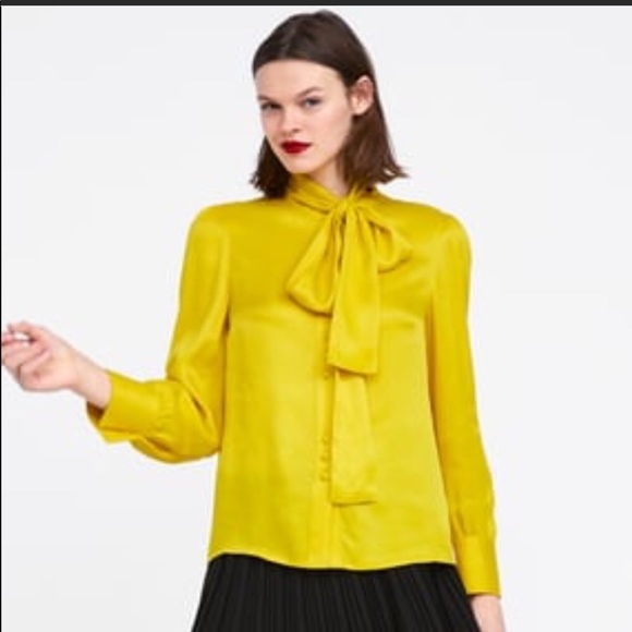 zara tied linen top